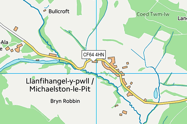 CF64 4HN map - OS VectorMap District (Ordnance Survey)