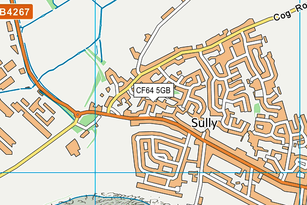 CF64 5GB map - OS VectorMap District (Ordnance Survey)