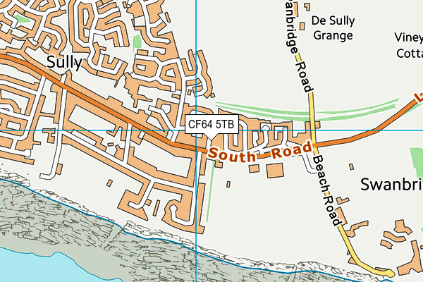 CF64 5TB map - OS VectorMap District (Ordnance Survey)