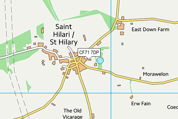 CF71 7DP map - OS VectorMap District (Ordnance Survey)