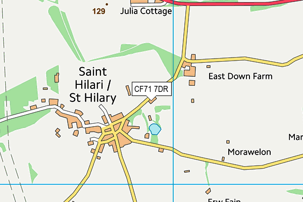 CF71 7DR map - OS VectorMap District (Ordnance Survey)