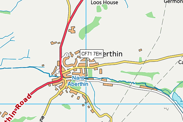 CF71 7EH map - OS VectorMap District (Ordnance Survey)