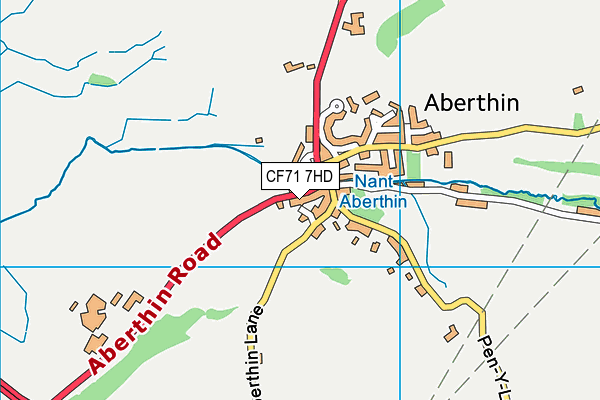 CF71 7HD map - OS VectorMap District (Ordnance Survey)