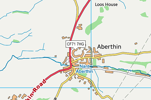 CF71 7HG map - OS VectorMap District (Ordnance Survey)