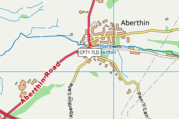 CF71 7LD map - OS VectorMap District (Ordnance Survey)