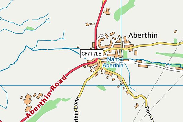 CF71 7LE map - OS VectorMap District (Ordnance Survey)