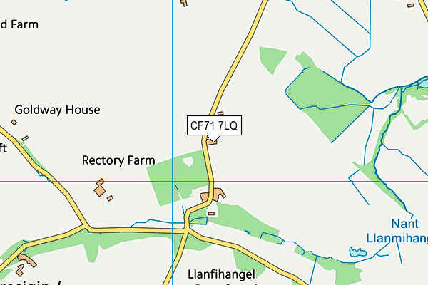 CF71 7LQ map - OS VectorMap District (Ordnance Survey)