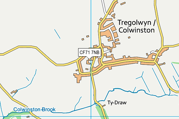 CF71 7NB map - OS VectorMap District (Ordnance Survey)