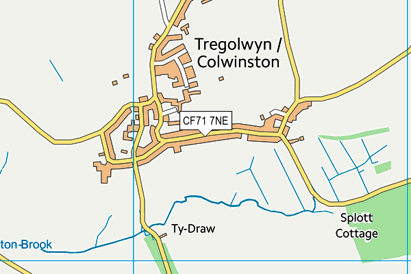 CF71 7NE map - OS VectorMap District (Ordnance Survey)