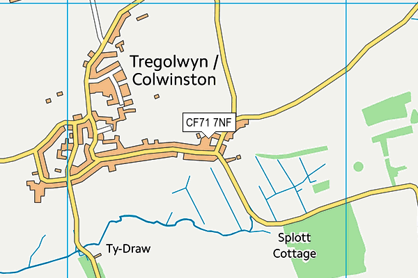 CF71 7NF map - OS VectorMap District (Ordnance Survey)