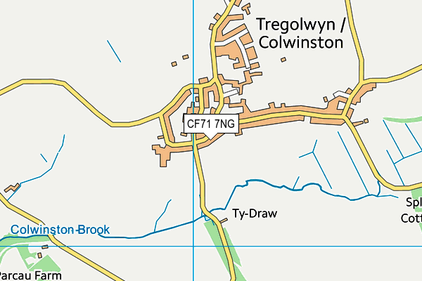 CF71 7NG map - OS VectorMap District (Ordnance Survey)