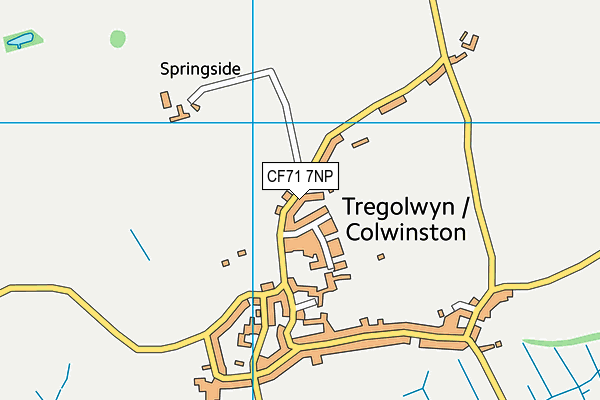 CF71 7NP map - OS VectorMap District (Ordnance Survey)