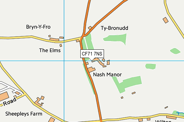 CF71 7NS map - OS VectorMap District (Ordnance Survey)