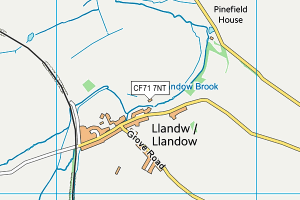 CF71 7NT map - OS VectorMap District (Ordnance Survey)