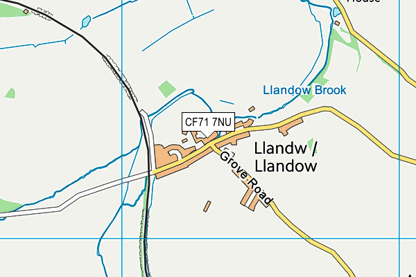 CF71 7NU map - OS VectorMap District (Ordnance Survey)