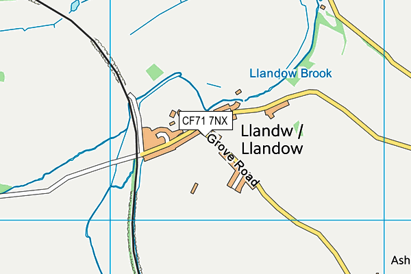 CF71 7NX map - OS VectorMap District (Ordnance Survey)