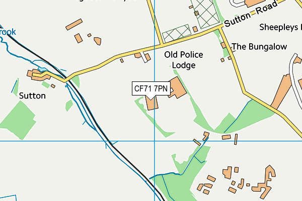 CF71 7PN map - OS VectorMap District (Ordnance Survey)