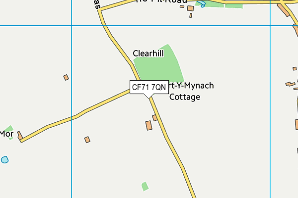 CF71 7QN map - OS VectorMap District (Ordnance Survey)