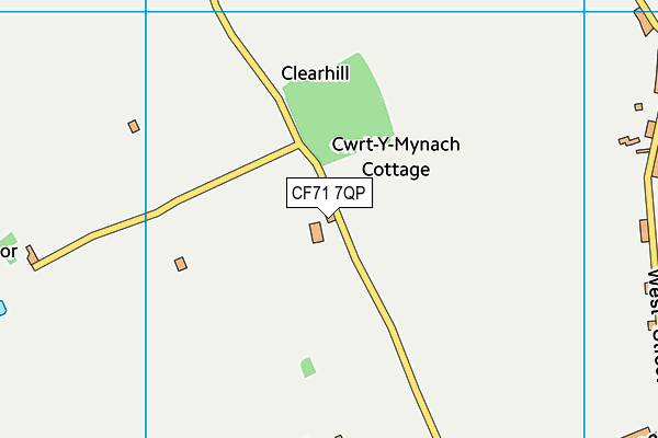 CF71 7QP map - OS VectorMap District (Ordnance Survey)