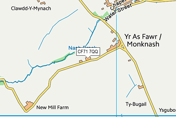 CF71 7QQ map - OS VectorMap District (Ordnance Survey)