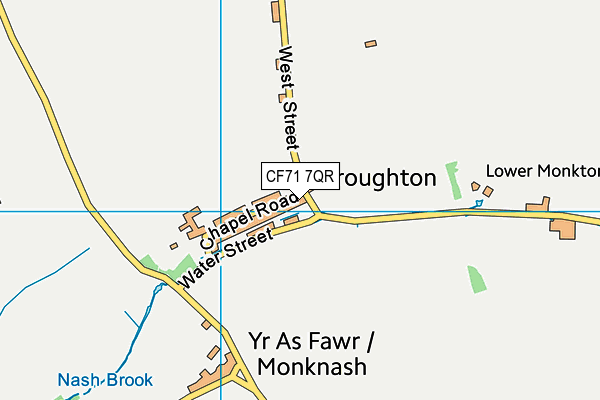 CF71 7QR map - OS VectorMap District (Ordnance Survey)