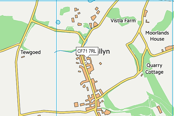 CF71 7RL map - OS VectorMap District (Ordnance Survey)