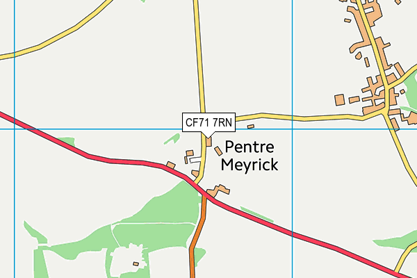 CF71 7RN map - OS VectorMap District (Ordnance Survey)