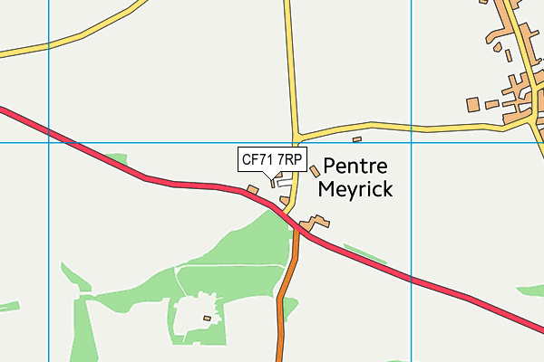 CF71 7RP map - OS VectorMap District (Ordnance Survey)