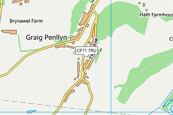 CF71 7RU map - OS VectorMap District (Ordnance Survey)