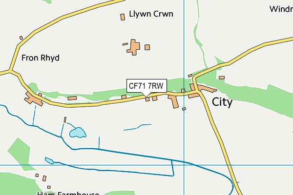 CF71 7RW map - OS VectorMap District (Ordnance Survey)