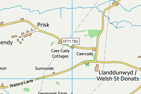 CF71 7SU map - OS VectorMap District (Ordnance Survey)