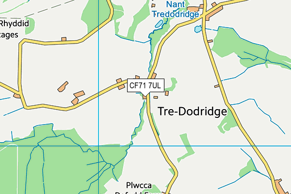 CF71 7UL map - OS VectorMap District (Ordnance Survey)