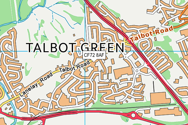 Map of VP (TALBOT GREEN) LIMITED at district scale