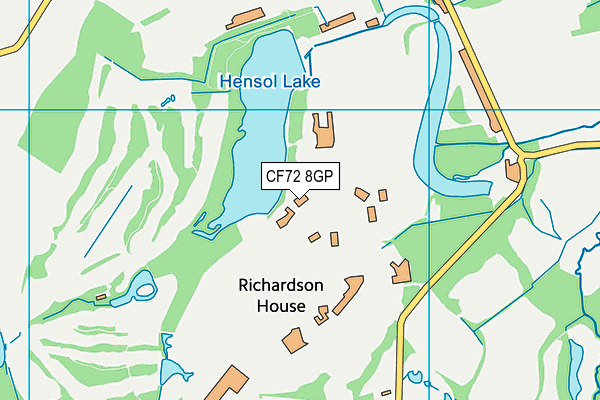 CF72 8GP map - OS VectorMap District (Ordnance Survey)