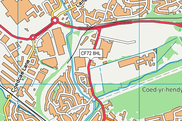 CF72 8HL map - OS VectorMap District (Ordnance Survey)