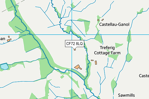 CF72 8LQ map - OS VectorMap District (Ordnance Survey)