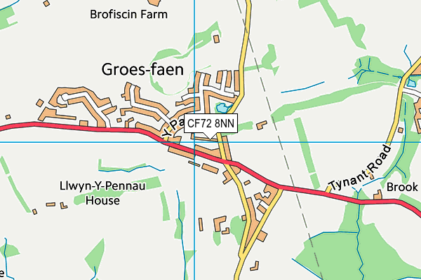 CF72 8NN map - OS VectorMap District (Ordnance Survey)