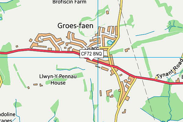 CF72 8NQ map - OS VectorMap District (Ordnance Survey)