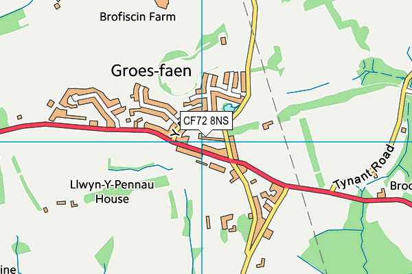 CF72 8NS map - OS VectorMap District (Ordnance Survey)