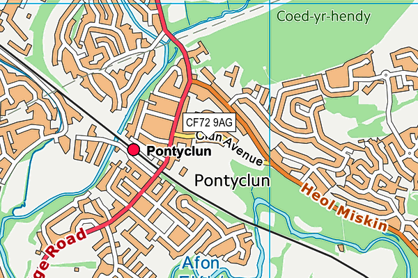 Map of PONTYCLUN FUNERAL SERVICES LIMITED at district scale