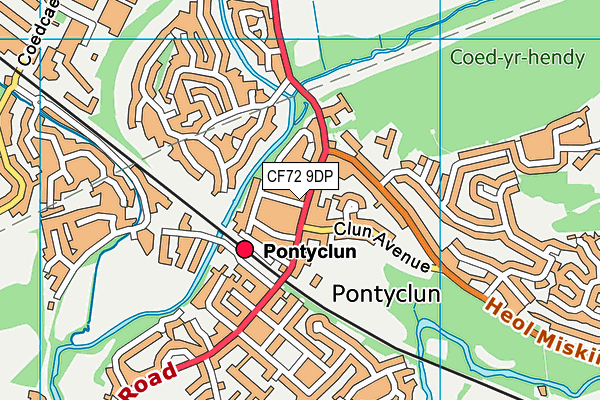 Map of INFINITY HAIR (PONTYCLUN) LTD at district scale