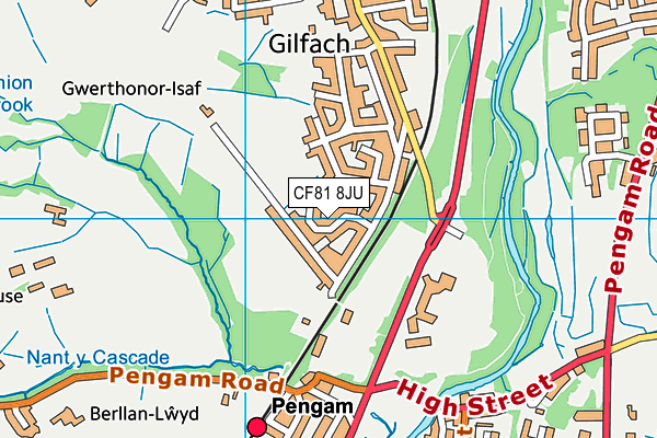 CF81 8JU map - OS VectorMap District (Ordnance Survey)