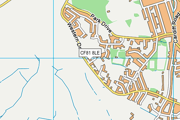 CF81 8LE map - OS VectorMap District (Ordnance Survey)