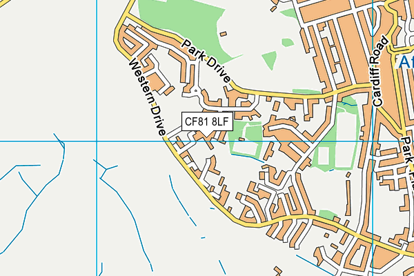 CF81 8LF map - OS VectorMap District (Ordnance Survey)