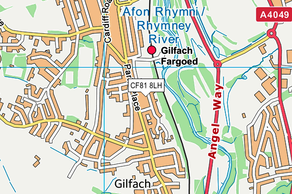 CF81 8LH map - OS VectorMap District (Ordnance Survey)