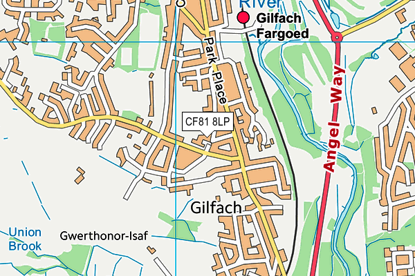 CF81 8LP map - OS VectorMap District (Ordnance Survey)