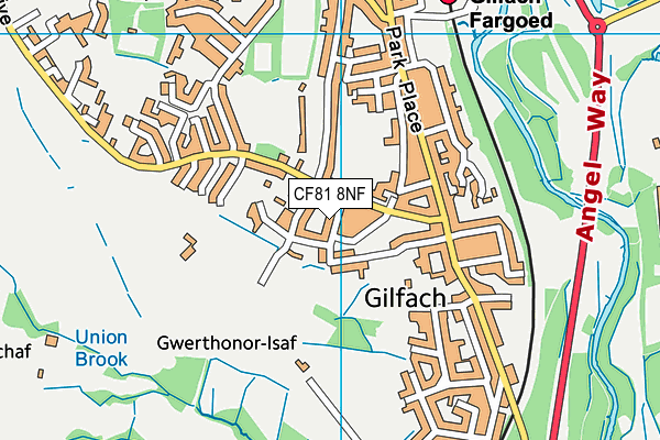 CF81 8NF map - OS VectorMap District (Ordnance Survey)