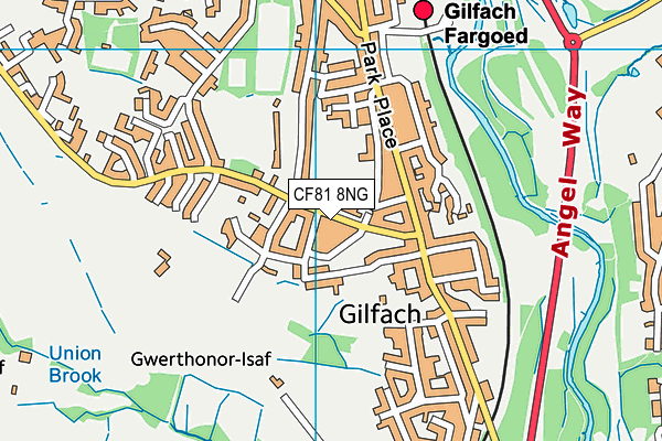 CF81 8NG map - OS VectorMap District (Ordnance Survey)