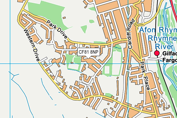 CF81 8NP map - OS VectorMap District (Ordnance Survey)