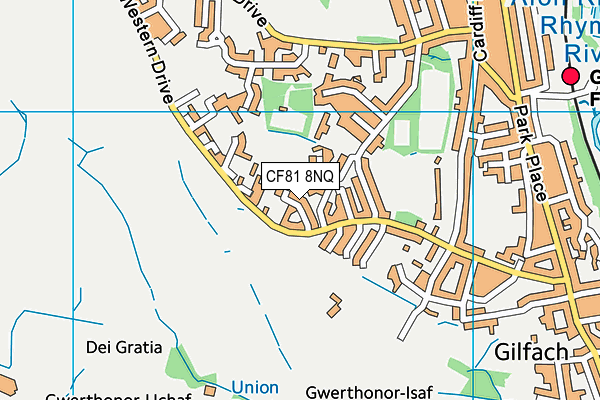 CF81 8NQ map - OS VectorMap District (Ordnance Survey)